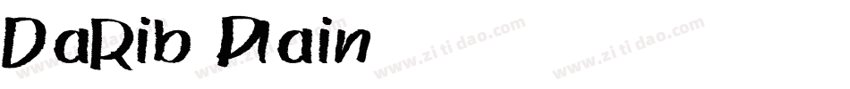 DaRib Plain字体转换